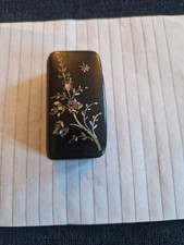 Antique Papier Mache Snuff Box