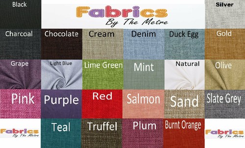 Soft linen look fabric - soft,