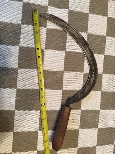 Vintage hand scythe cast steel - hand,