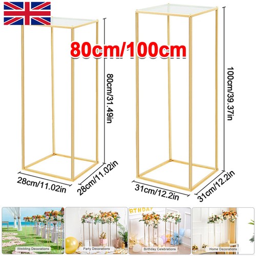 100cm metal flower pedestal - flower,