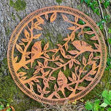 Trio Bird Wall Plaque Metal