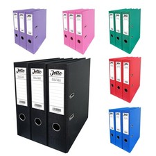 Pack of 3 Lever Arch Files A4 Document Paperwork Filing 560 Sheets Home Office