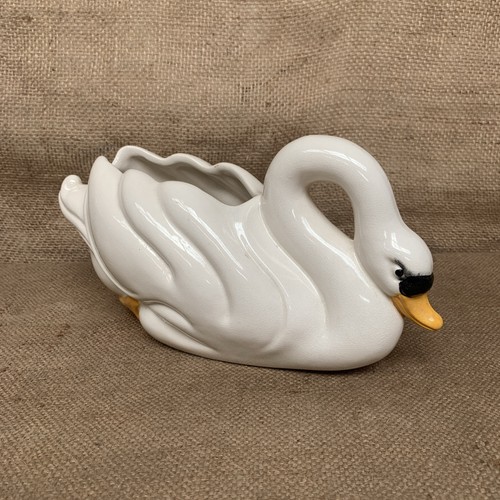 Vintage swan planter - vintage,