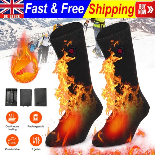 Electric heated socks - heated, men