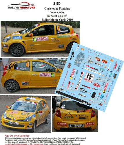 Decals ref 2150 renault - decals,