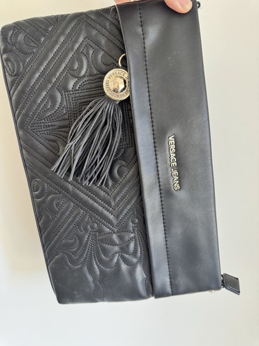 Versace jeans black quilted - jeans,
