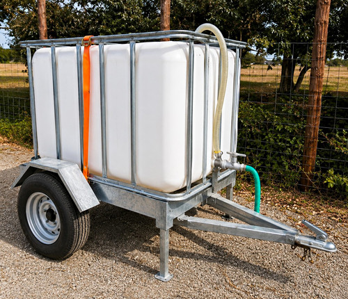 Single axle water tank trailer - axle,