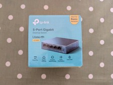 Tp-Link LS105G 5 Port Gigabit Network Switch, Metal Case, Energy-Saving, Plug 
