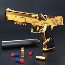Gold Desert Eagle Toy Gun -