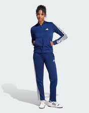  Tuta Intera Completa Full Tracksuit DONNA Adidas 3-Stripes Blu Poliestere 