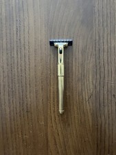 Box Gillette Contour gold plated edition vintage razor + Homa brush