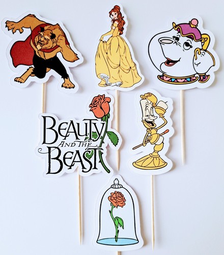Beauty and the beast cupcake - beauty,