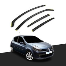 Renault Clio MK3 2005-2012 5 Door Hatchback Wind Deflectors 4pc Tinted