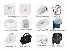 Occupancy Sensor PIR Motion Light Switch Ceiling Recessed Wall or Microwave