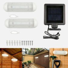 2X Solar Powered LED Lights Rechargeable Garage Shed Light Garden Indoor Outdoor