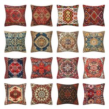 Vintage Bohemian Ethnic Pillow Covers Tribal Turkish Carpet Kilim Cushion Case