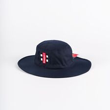 Gray Nicolls Cricket Wide Brim Navy Sun Hat  - Free P&P