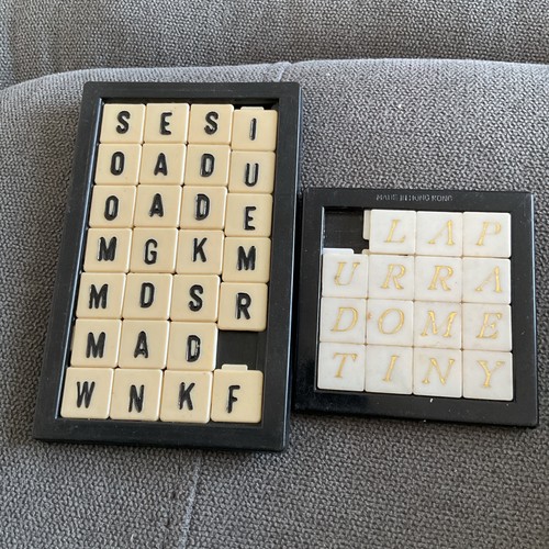 Vintage word letters - x2,