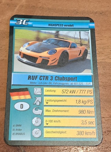 Porsche ruf ctr - clubsport,