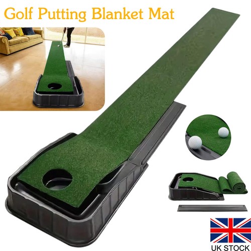Golf putting mat - mat, green