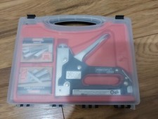 Powerfix Heavy Duty Hand Held Staple / Nail Gun Nailer Tacker Stapler Set
