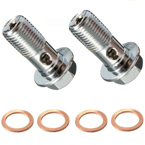 2pc motorcycle stainless banjo - 2pc,
