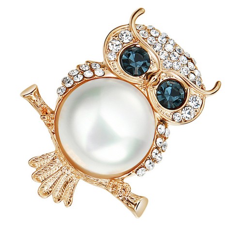 Creative owl shaped brooch - creative,