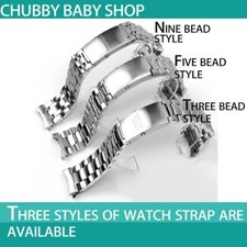 20 22mm Edelstahl Silberarmband, passend für Omega Seamaster Speedmaster