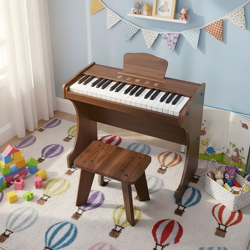 Wooden kids piano keyboard - kids, 37