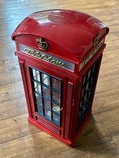 Retro British Red Telephone Box Landline Phone - Collectable