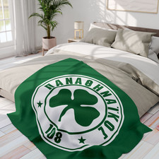 Panathinaikos Greek football team fleece blanket 50x60 Athens