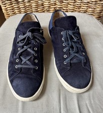 RUSSELL & BROMLEY NAVY SUEDE TRAINERS SIZE 39 or 6