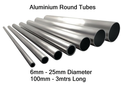 Aluminium round tube pipe 6mm - round,
