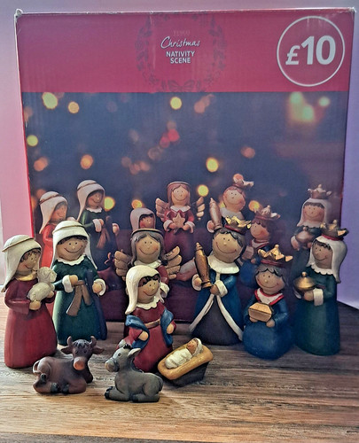 Tesco christmas nativity scene - tesco,