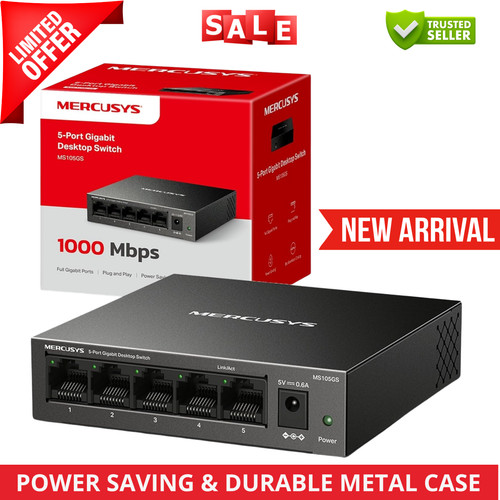 Port gigabit fast ethernet - 5,