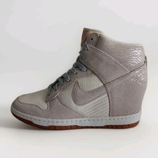 NIKE DUNK SKY HI WEDGE SIZE UK 6 EUR 40 (543257 100) SAIL/SILVER