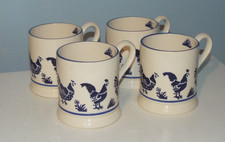 4 x Emma Bridgewater Blue Hen