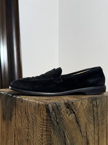 Vintage chanel suede loafers - vintage,