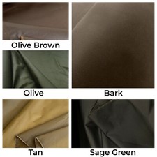 WAXED COTTON FABRIC Waterproof Jackets Soft UK Manufactured Clothing Garments