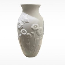 Large White ceramic Vase With