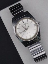 Favre Leuba Datic Vintage Swiss Mechanical Watch Running, Original Bracelet 31mm