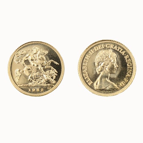 Royal mint gold coin 1982 - mint,