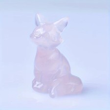 Crystal Carved Fox Figurine
