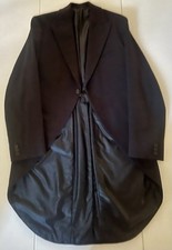 Beautiful vintage men’s tailcoat fully bespoke working cuffs! 38R.  Mint cond.
