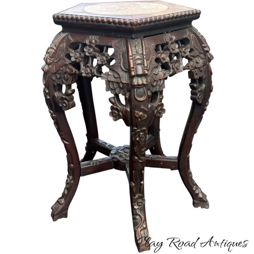 Antique chinese heavily carved - chinese,