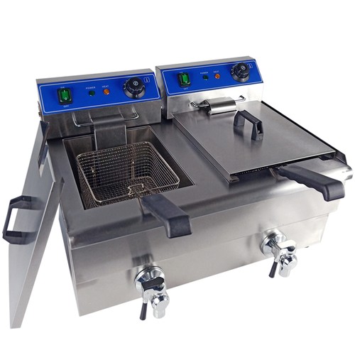 2x10l electric deep fryers - 2x10l,