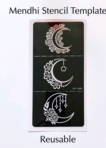 Small moon henna mendhi - moon,
