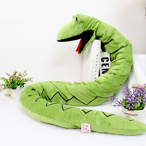 Green snake hand puppet - green,