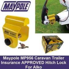 Maypole MP956 Caravan Trailer Insurance APPROVED Hitch Lock For Alko AL-KO Quali