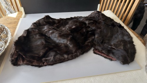 Sable stole wrap lined - stole,